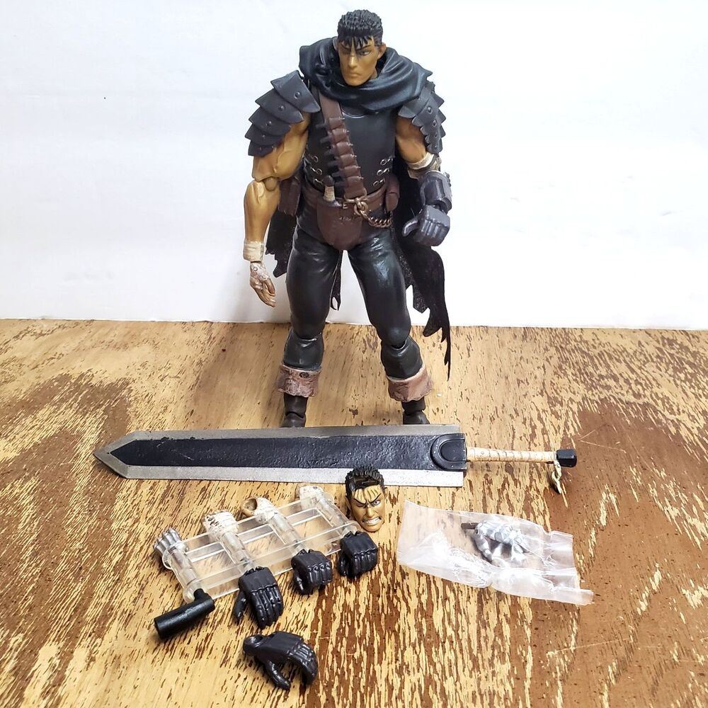 Figma Berserk Guts "Black Swordsman" by Max Factory includes hands sword heads